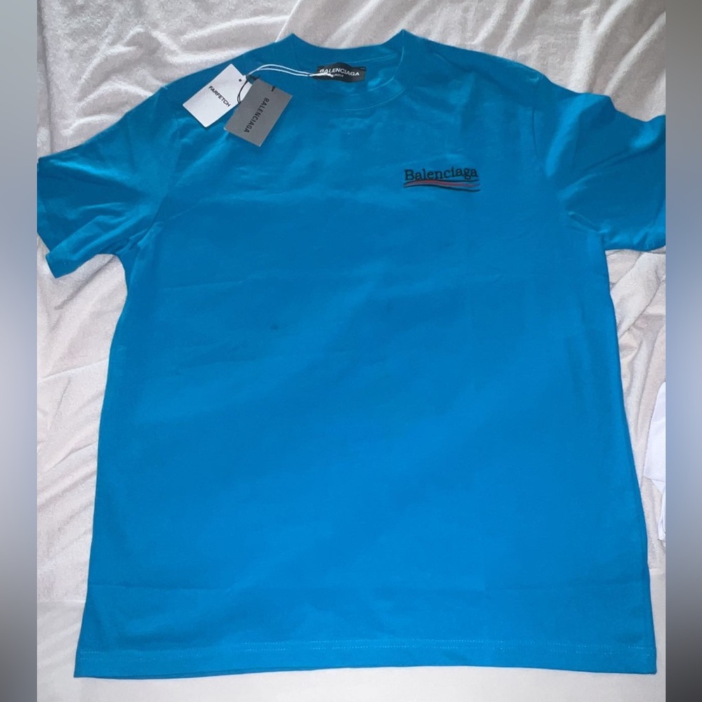 Mens Balenciaga Graphic T shirt Embroidered Size X Large Brand New With Tags